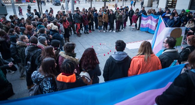 Concentración en Zaragoza en memoria de Ekai. Foto: Pablo Ibáñez (AraInfo)