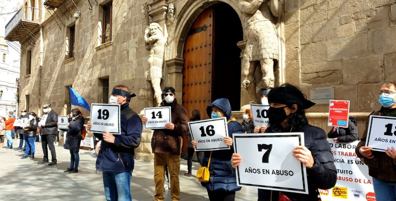 STEPA junto a 200 personas afectadas “por abuso de temporalidad” demandan al Gobierno de Aragón ante el TSJA