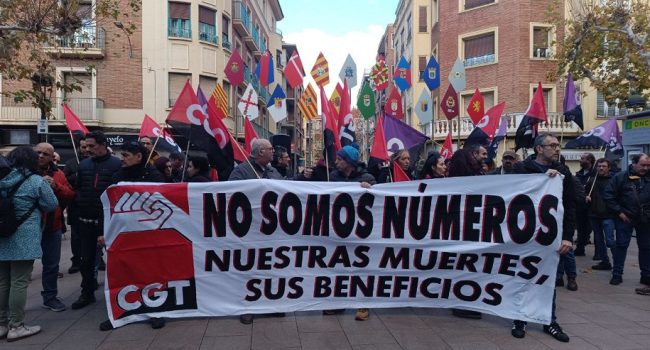 Concentración en Calatayud “para denunciar la siniestralidad laboral” y la “falta de medidas preventivas”