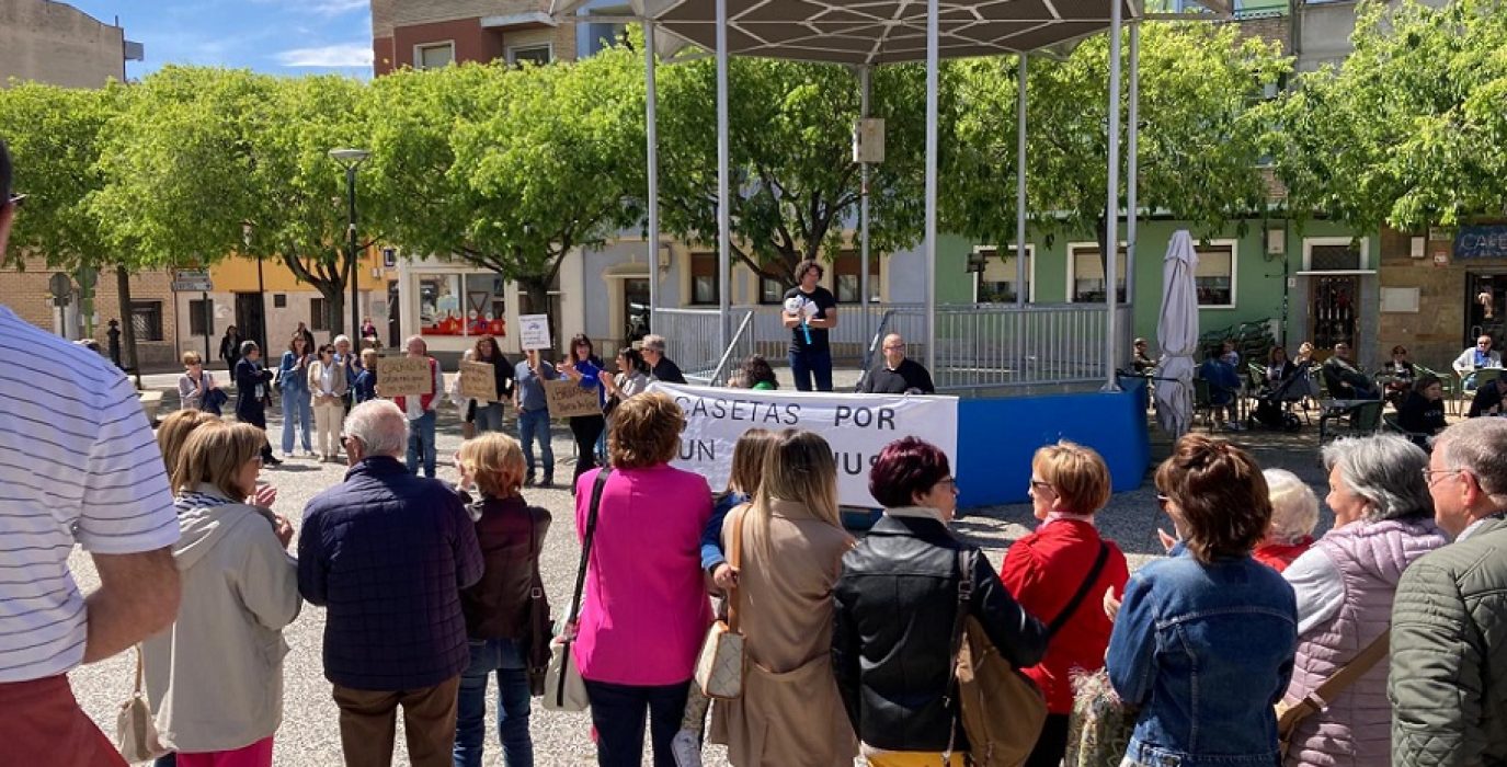 Concentración en Casetas en protesta por el cobro discriminatorio del IMAR