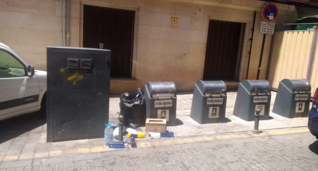 Contenedores en Teruel