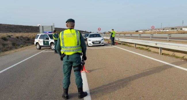 Control de la Guardia Civil durante la Semana Santa. Foto: GC
