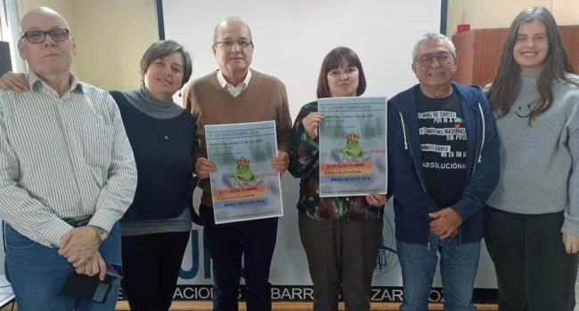 Convocantes de la Catorceabrilada en la comparecencia en la FABZ.