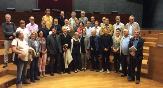 Primera reunión de la Coordinadora Estatal por la Recuperación del Patrimonio Inmatriculado por la Iglesia, celebrada en Iruñea. Foto: Laicismo.org