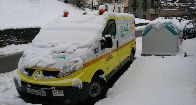 ambulancia en el alto aragón