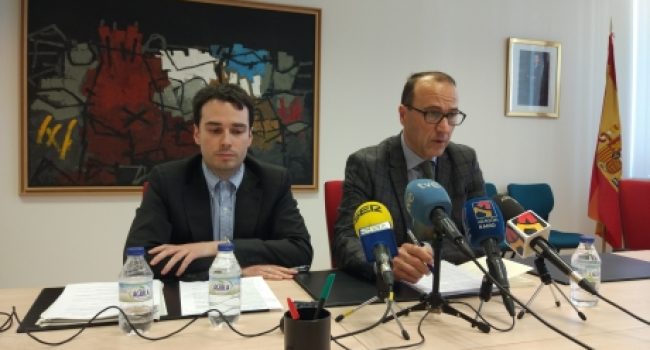 Faci y Almalé durante la rueda de prensa. Foto: DGA