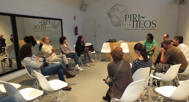 Aragón Sí Puede-Graus, en asamblea. Foto: Aragón Sí Puede.