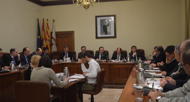 Pleno de la Diputación de Teruel.