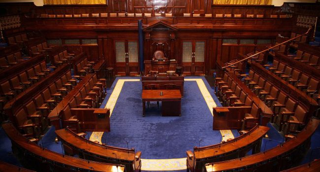 Parlamento irlandés de Dublin. Foto: Tommy Kavanagh