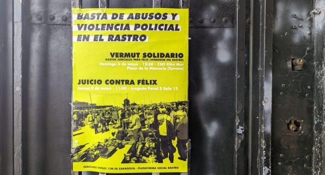 Denuncian el “montaje policial” contra un vendedor ambulante y solicitan su absolución