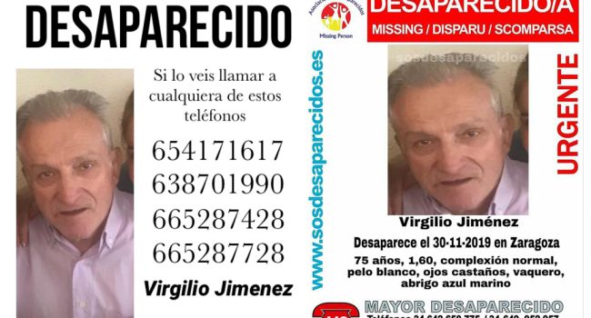 Desaparecido Virgilio
