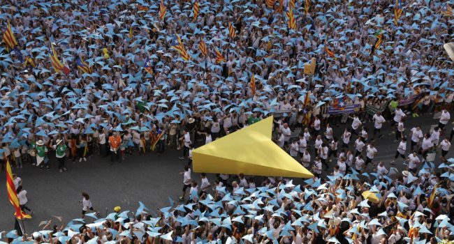 La Via Lliure en la Diada de 2015. Foto: ANC