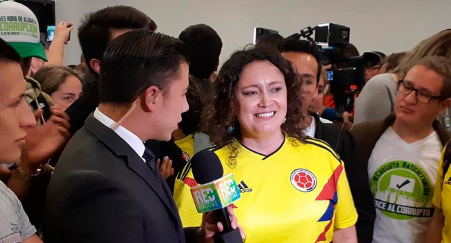 Angélica Lozano. Foto: Twitter de la senadora