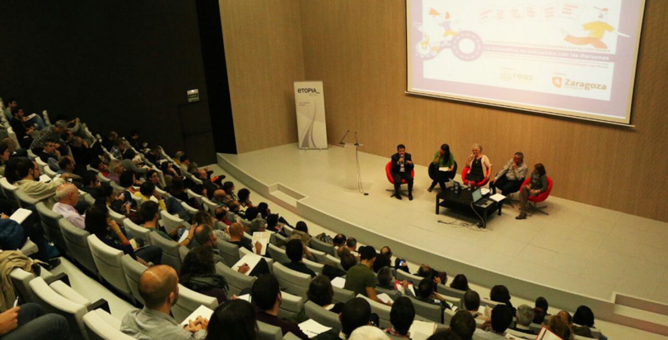 Inauguración del I Congreso de Economía Social y Solidaria (ESyS) en Zaragoza. Foto: Jorge Millaruelo (AraInfo)