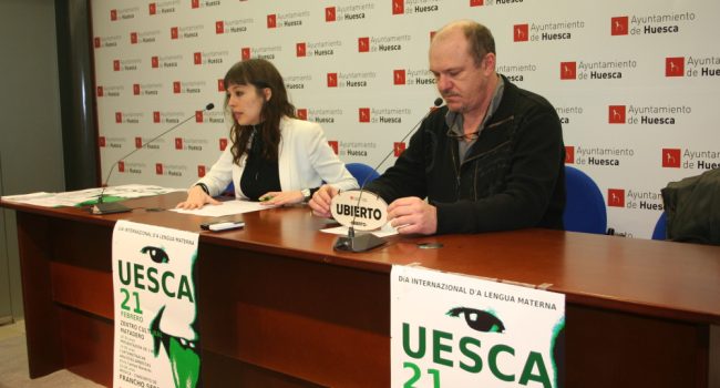 Mary Romero y Chusé Raúl Usón. Foto: Ayuntamiento de Uesca
