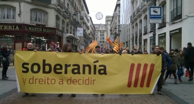 Cabecera de la manifestación. Foto: @EnATuyaMan