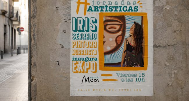 Cartel de una nueva cita con las Jornadas Hartísticas de Espacio Moos.