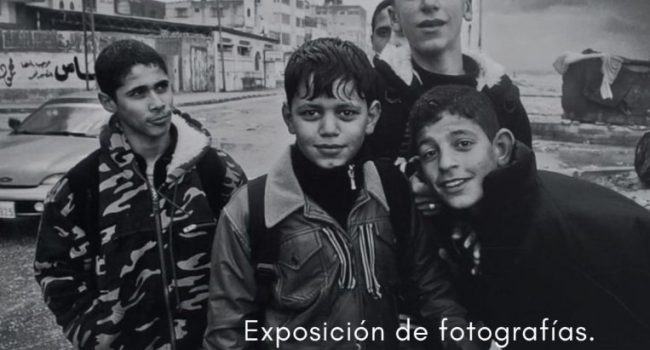 Cartel de la muestra organizada por Sobrarbe con Palestina.