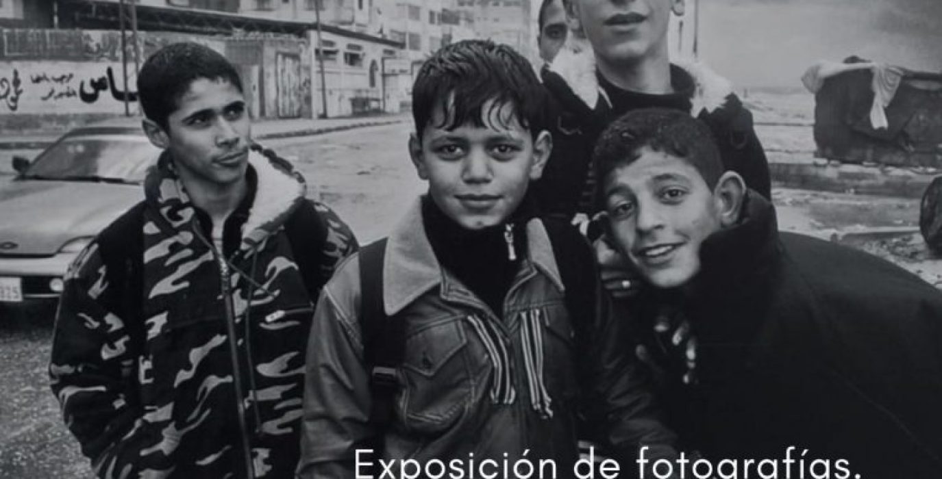 Cartel de la muestra organizada por Sobrarbe con Palestina.