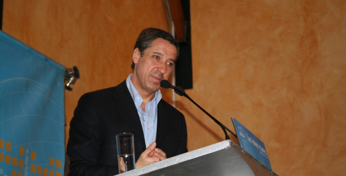 Zaplana en un mitin del PP en 2008. Foto: Dolors Nadal (CC BY-SA 2.0)