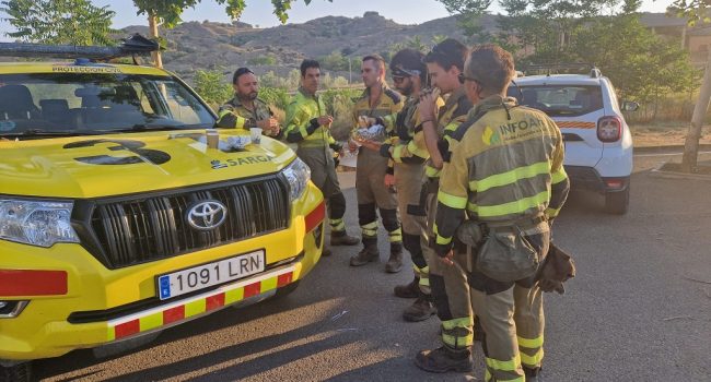 Efectivos de Infoar durante uno de los incendios ocurridos en el norte del país durante este verano | Foto: DGA