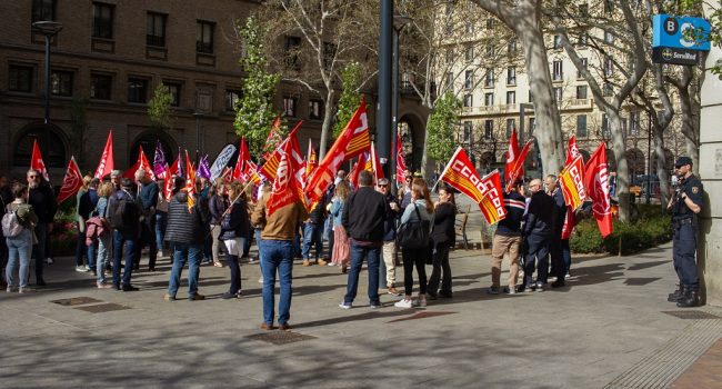 El 75% de los trabajadores y trabajadores de banca secundan la huelga en Aragón