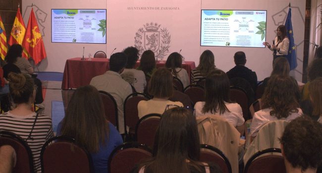 Encuentro para explicar nuevas actuaciones del programa 'Adapta tu patio' | Foto: Ayuntamiento de Zaragoza