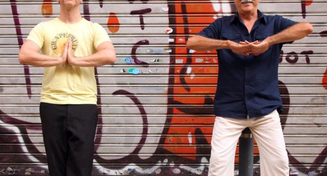 Kiko Veneno y Martín Buscaglia. Foto: Carlos Larrondo