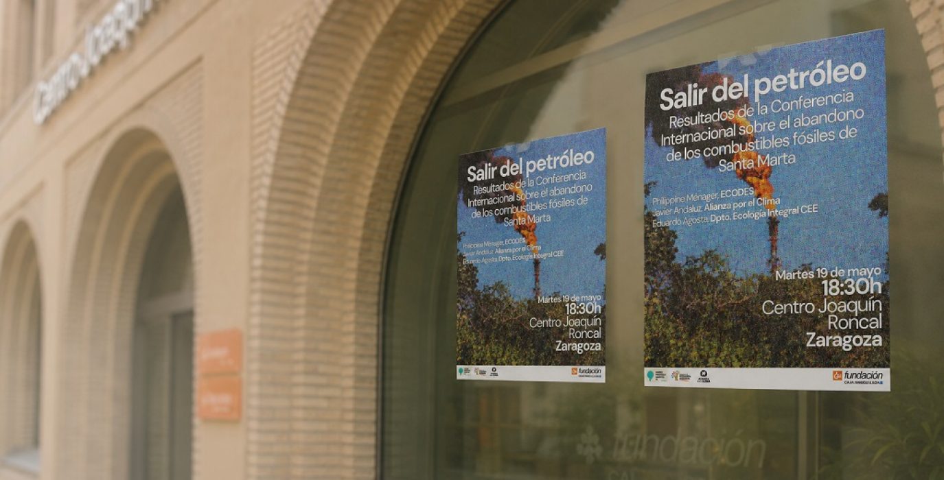 El fin del petróleo ha comenzado Aragón debate en Zaragoza sobre los acuerdos de Santa Marta Roncal