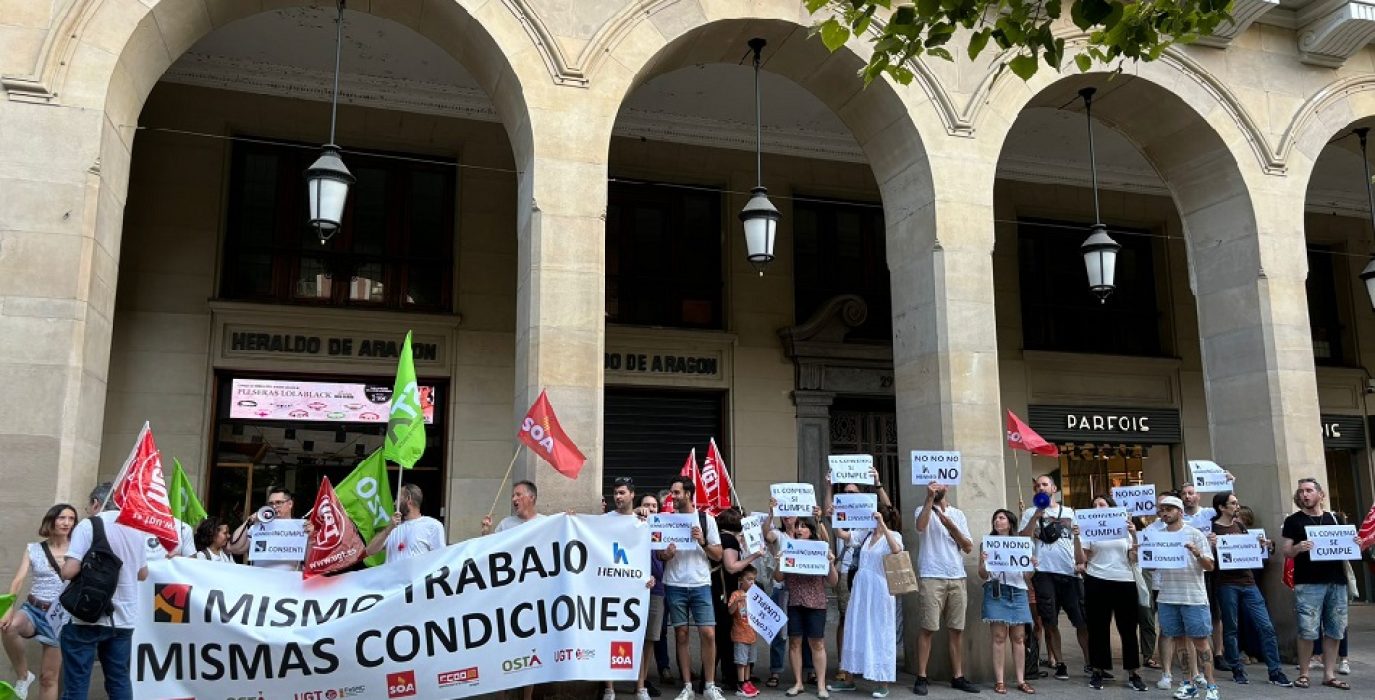 El grupo Heraldo-Henneo incumple el convenio colectivo con su plantilla en Aragón TV