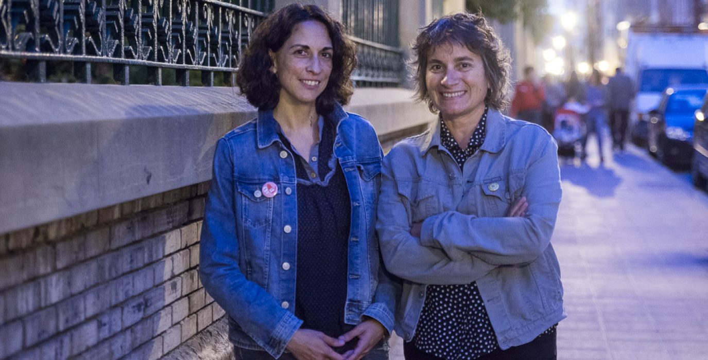Elena Giner y Luisa Broto. Foto: Pablo Ibáñez (AraInfo)