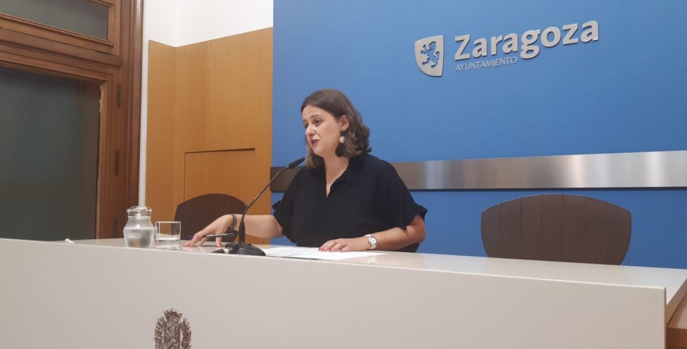 Elena Tomás, portavoz de Zaragoza en Común | Foto: ZeC