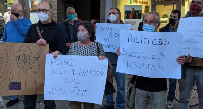 Concentración en Torrero. Foto: @igoiz17 (AraInfo)