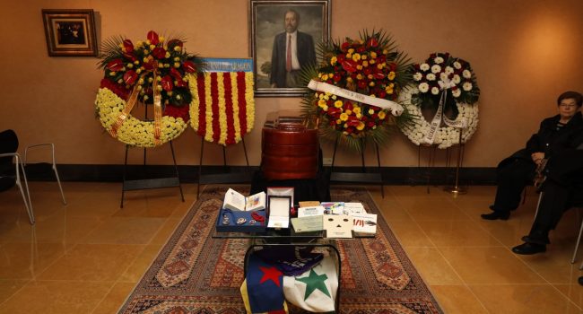 Capilla ardiente en memoria de Emilio Gastón. Foto: @el_justicia