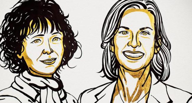 Emmanuelle Charpentier y Jennifer Doudna, Premio Nobel de Química 2020.
