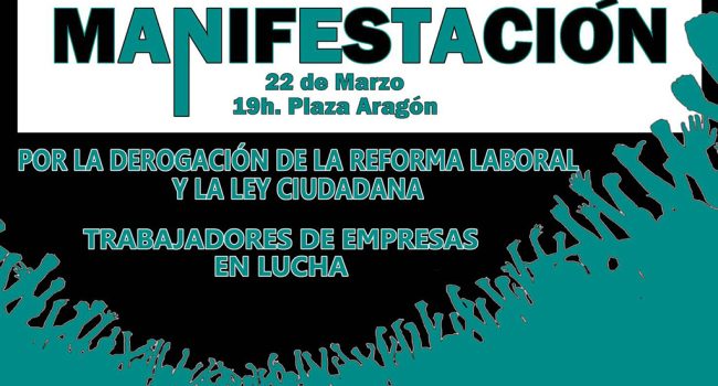 Cartel de la convocatoria de este martes.