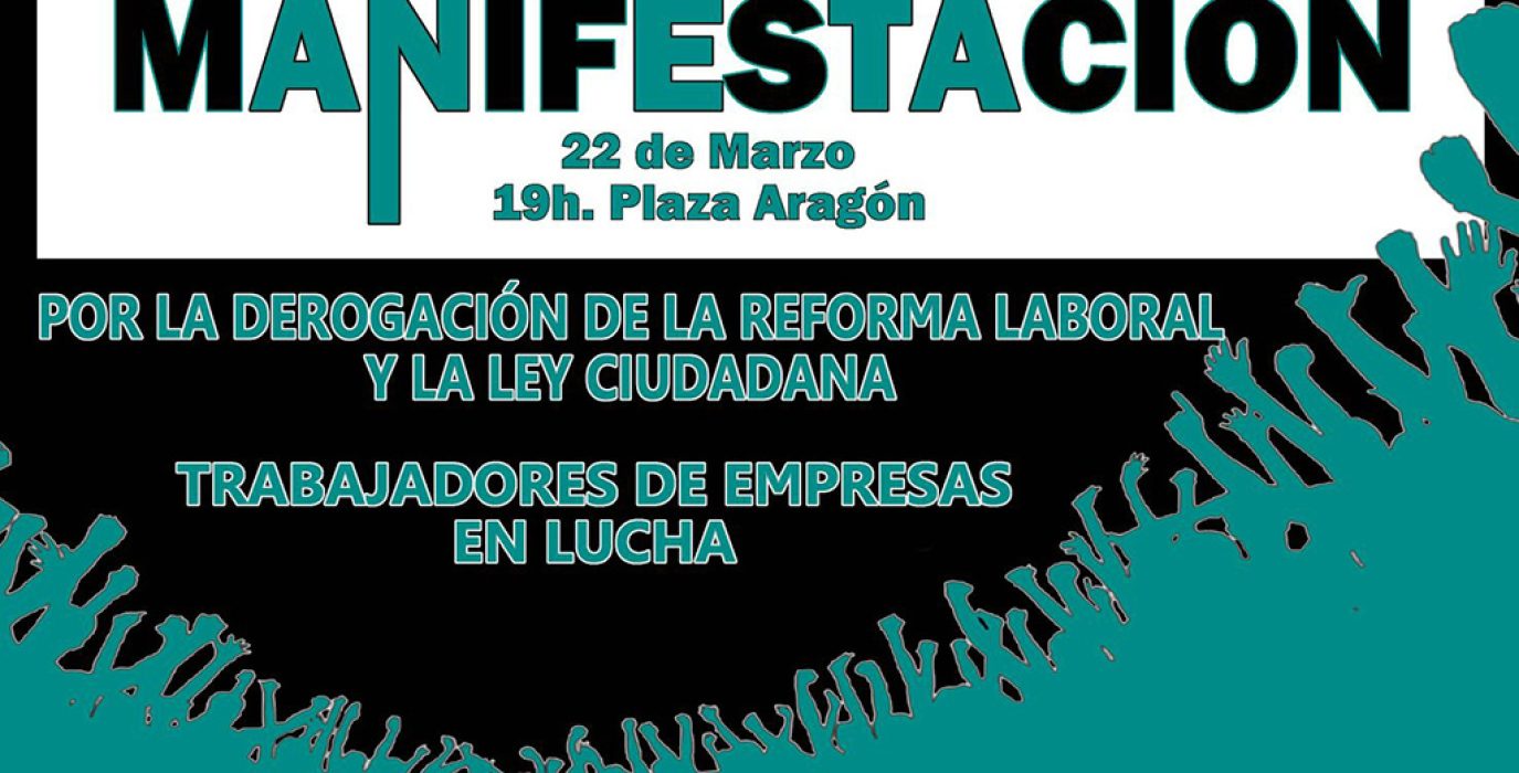 Cartel de la convocatoria de este martes.