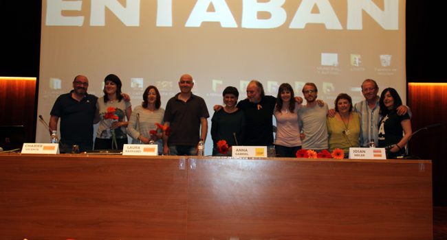 Acto de Entabán celebrada este jueves en Uesca. Foto: Entabán