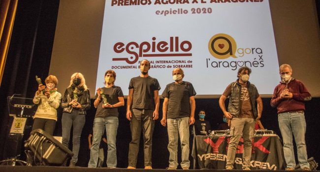 Entrega de los III Premios Espiello Agora x l'aragonés, el pasado verano. Foto: Espiello