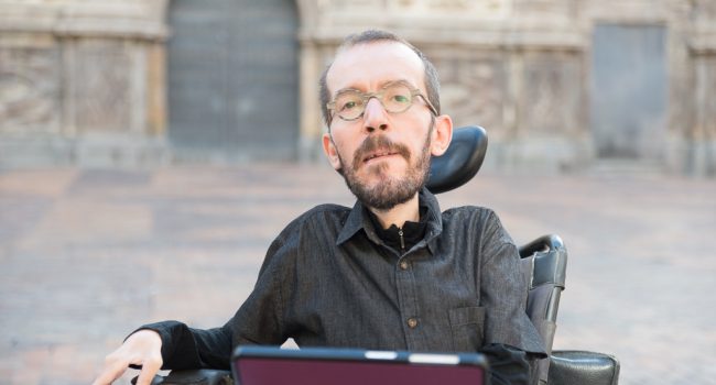 Pablo Echenique, candidato de Unidas Podemos al 10N por la circunscripción de Zaragoza. Foto: Pablo Ibáñez (AraInfo)