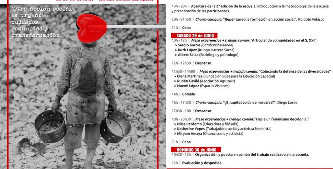 Escuela Verano Acción Social Critica Zgz 2019 cartel