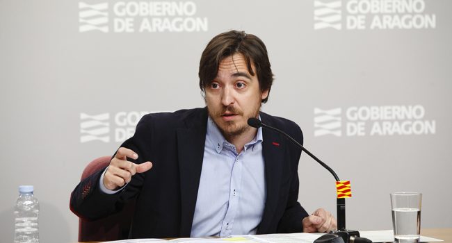 Nacho Escuín durante la presentación de los actos del 23 de abril. Foto: Luis Correas (DGA)