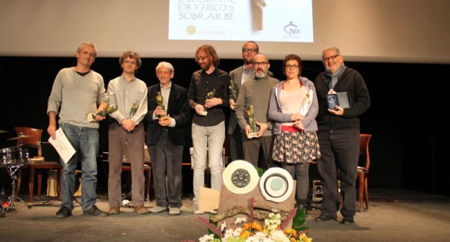 Basilio Martín Patino junto con el resto de premiados. Foto: Espiello