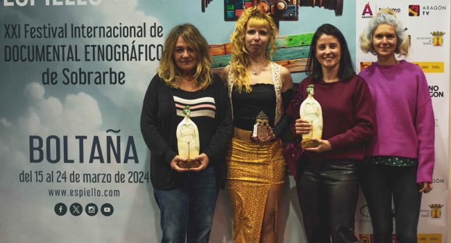Ganadoras d'os VII premios Agora x l’aragonés | Foto: Espiello