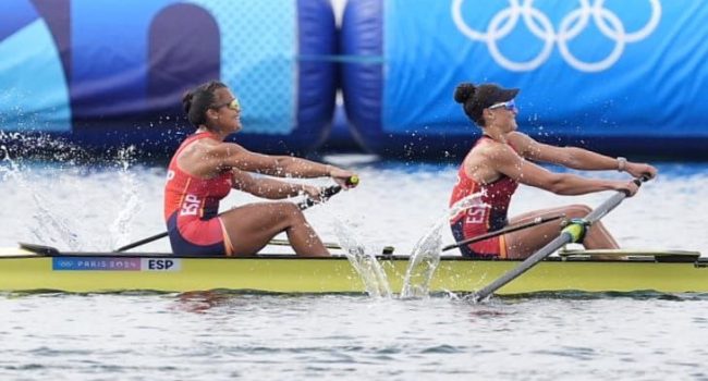 Esther Briz y Aina Cid durante su participación en París 2024 | Foto: @COE_es