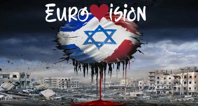 Imagen utilizada en redes sociales para promover el boicot a Eurovisión.