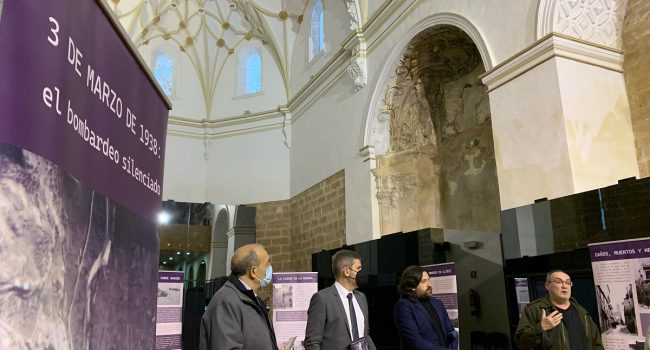 Exposicion Ayuntamiento de Alcañiz conmemoración Bombardeo fascista de Alcañiz Alcanyiz