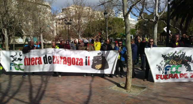Concentración en el TACPA de este pasado jueves.