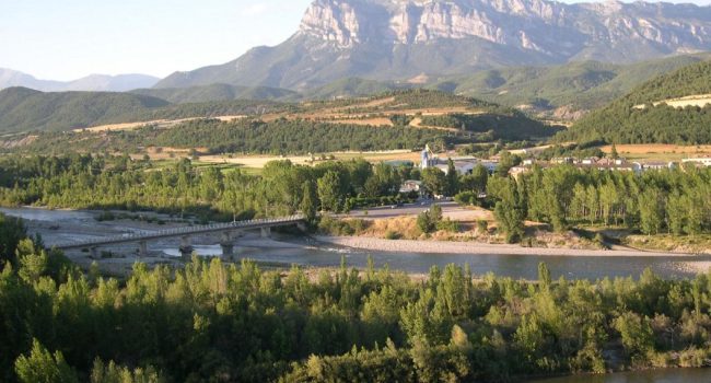 Los montes de L’Aínsa-Sobrarbe escenario del primer proyecto piloto para la prevención de incendios forestales en el Prepirineo
