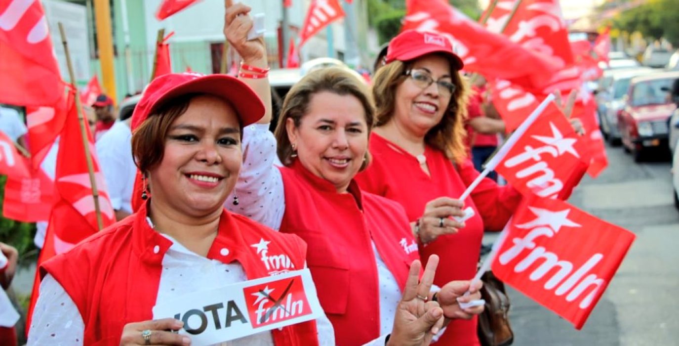 Acto de campaña del FMLN. Foto: @FMLNoficial